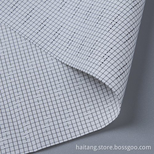 STOCK Check Bamboo fabric Anti-wrinkle Polyester Fabric